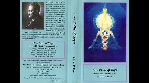 Manly P. Hall Five Paths of Yoga Raja Yoga the Royal Path (Part 10)