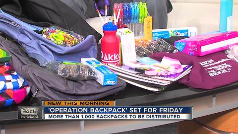 Operation Backpack before Detroit students go back to school