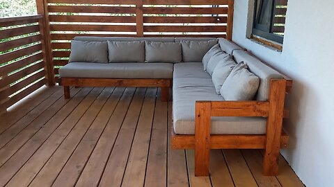 Outdoor sofa.