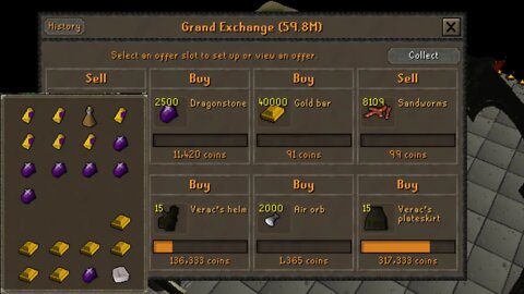 OSRS Making Money w Armour Sets and Cutting Onyx