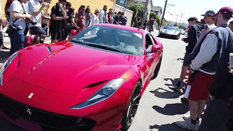 Lamborghini’s And Ferrari’s Flex Their Exhaust At Car Show