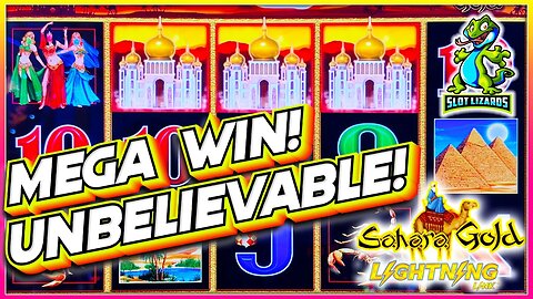 MEGA WIN! ABSOLUTELY UNBELIEVABLE! Lightning Link Sahara Gold Slot JACKPOT EPICNESS!