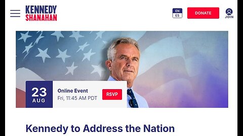 ROBERT F. KENNEDY JR ADRESSES THE NATION