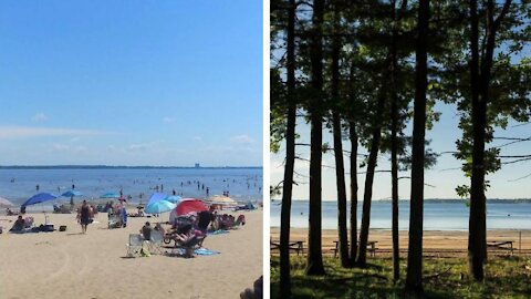 La plage d'Oka réduit de 85 % sa capacité maximale après avoir dû l'évacuer hier