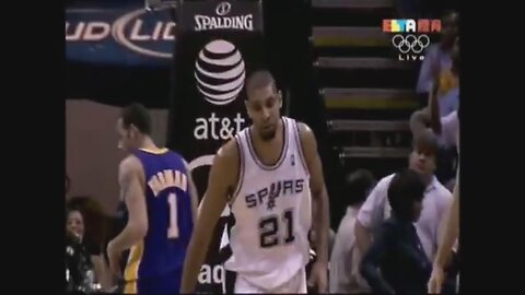 Tim Duncan 25 Points 4 Ast 4 Blk Vs. Lakers, 2009-10.