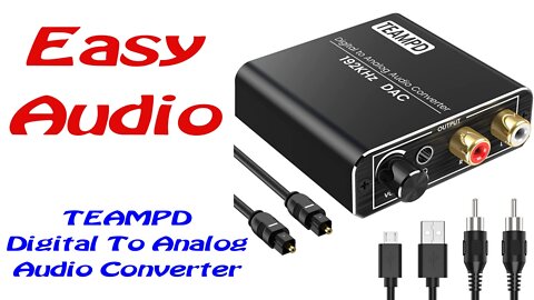 TEAMPD Digital To Analog Audio Converter