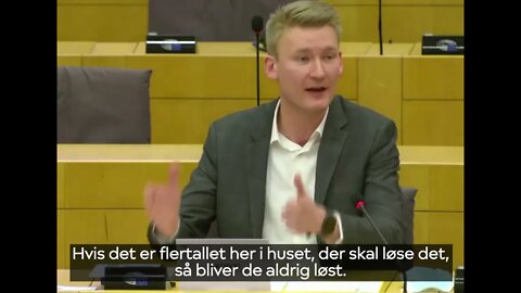 Kofod sætter teknokratiet EU på plads! "I vil have udlændinge til Europa. Derfor vil Danmark ud!"