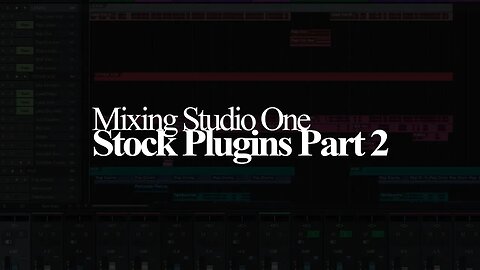 live Bass - Guitar Mixing In Studio One with Stock Plugins Part 2|| Amature video