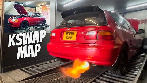 THIS IS ACE!! Eg Honda Civic Kswap Tuning!