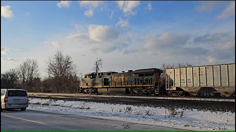 CSX I007 Leaving DeWitt Yards Past CP285 1-17-2024