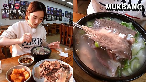 Gonjiam Beef Soup, Steamed Carp, Mandoo Mukbang ★ ft. Mandarin Farm, Pottery Craf