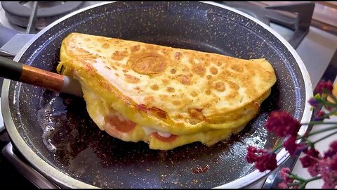 Easy and Delicious Breakfast recipe, you can eat it every day❗️ Tortilla with eggs recipe♨️