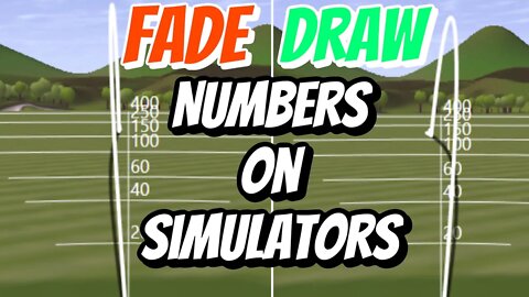 Shot shaping numbers for TrackMan!