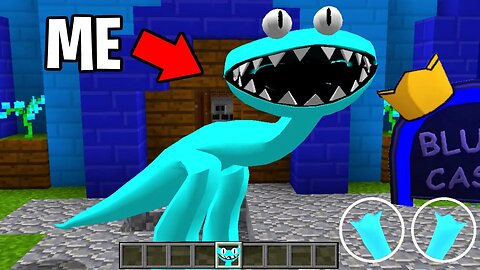 Trolling As CYAN In Minecraft! (Rainbow Friends Chapter 2)