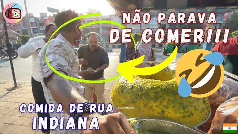 Reagindo a Comidas de Rua: ÍNDIA! Tiozinho do bigode MANDANDO VER no PANIPURI! | Indian Street Food