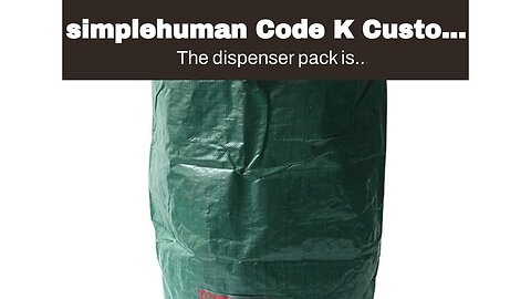 simplehuman Code K Custom Fit Drawstring Trash Bags in Dispenser Packs, 100 Count, 35-45 Liter...