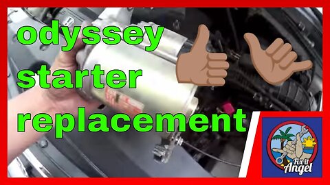 Simple starter motor replacement Honda Odyssey √ Fix it Angel