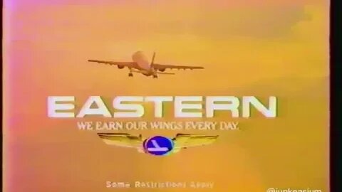 1986 "Fly Eastern Airlines" TV Commercial