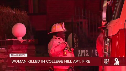 Woman found dead in College Hill apartment fire