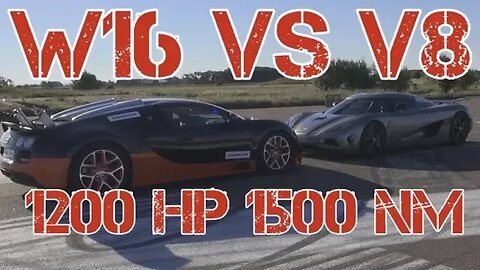 [50fps] EPIC 1140 HP Koenigsegg Agera R vs 1200 HP Bugatti Veyron Grand Sport Vitesse MEMORIES!