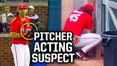 Fans catch Georgia pitcher cheating, a breakdown