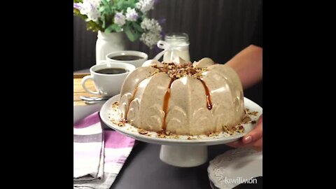 Condensed Milk Gelatin with Nuts