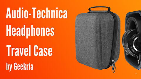 Audio-Technica Over-Ear Headphones Travel Case, Hard Shell Headset Carrying Case | Geekria