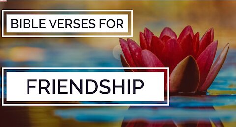 10 Bible Verses for FRIENDSHIP Love part 4// Bible verses for Friends//Scriptures on friendship