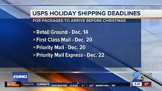 Post Office releases holiday shipping deadlines