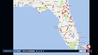 Latest fire danger in Florida