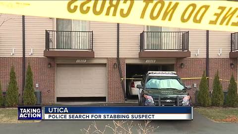 Stabbing reported outside of Utica condo; Police search for suspect