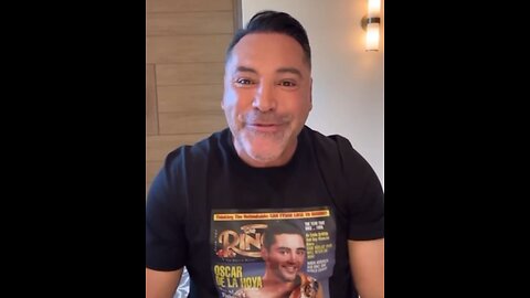 OSCAR DE LA HOYA DISTURBING MESSAGE TO DANA WHITE