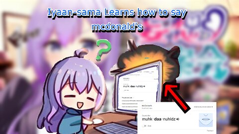 vtuber utakata memory learns how to say Mcdonald's