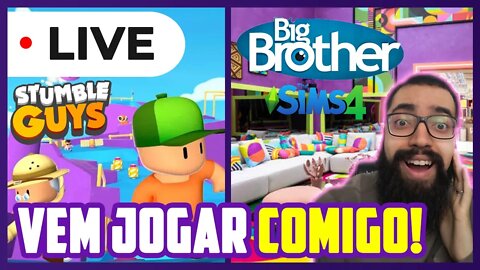 STUMBLE GUYS COM OS INSCRITOS E DPS BBB NO THE SIMS 4 AO VIVO #aovivo #aovivonoyoutube