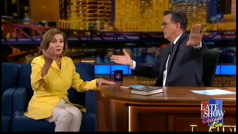 Pro Hamas Protesters Crash Pelosi's Late Show Appearance