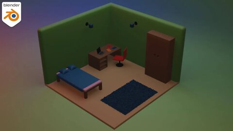 Let's create an isometric room #blender