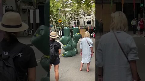 Garbage Bag-People clean up the Sydney Streets of Kings Cross Australia by FirecrackersLIVE #shorts