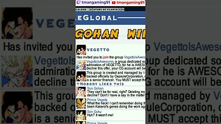 Gohan Posting On Social Media