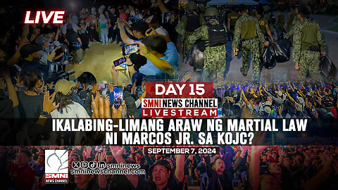 LIVE: Ika-15 na araw ng martial law ni Marcos Jr. sa KOJC? | September 7, 2024