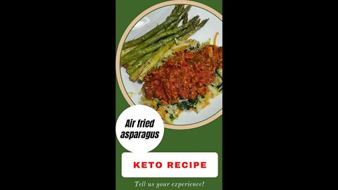 Air fried asparagus | keto recipes | low carb | low carb diet | low carb recipes #Shorts #keto