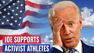 Jen Psaki ASKED IF Biden supports Olympic TEAM MEMBER who DISGRACED THE US flag