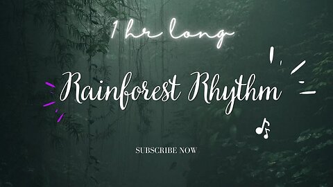 🌴🌦️1 Hour Rain Forest Ambient Work Music 🎵🎶🔊 Boost Your Productivity & Creativity 💼