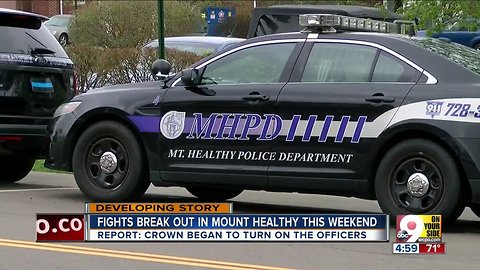 Weekend fights break out in Mount Healthy, injuring officers