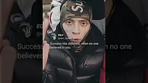 Success Hits Different When No One Believed In You tiktok epic quotes