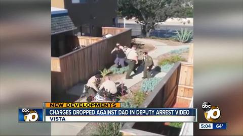 Charges dropped for father in Vista arrest video