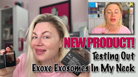 Testing Out Exoxe Exosomes in Neck, NEW PRODUCT! Maypharm.net, Code Jessica10 saves you money