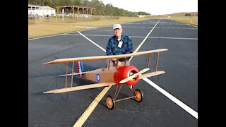 1/3 Scale RC Bristol Scout Maiden Flight