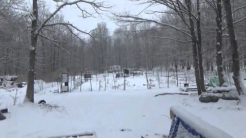 First Day Of Spring & Heavy Snow Storm Hits The Homestead