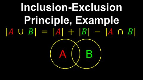 Inclusion Exclusion Principle, Example - Discrete Mathematics