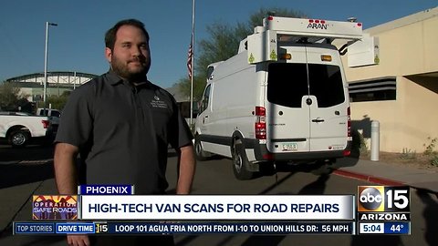 High-tech van scans roads for needed repairs in Phoenix